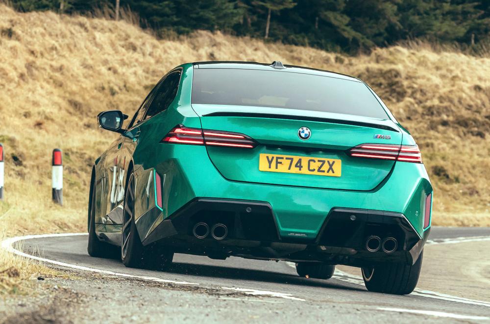 BMW M5 rear cornering