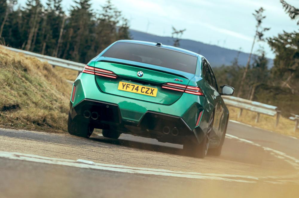 BMW M5 rear cornering