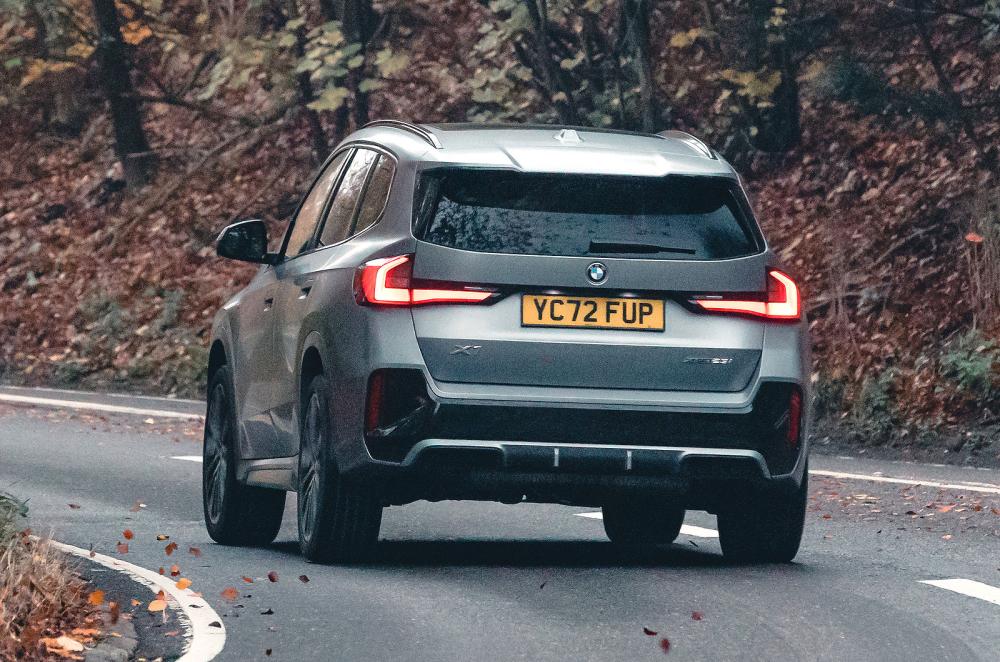 BMW X1 rear cornering