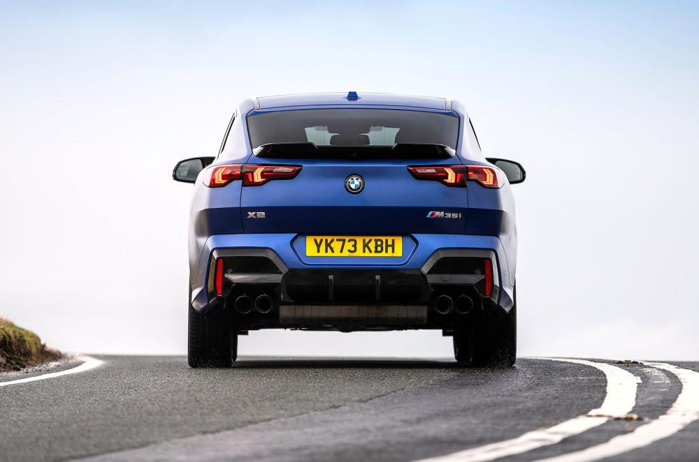 BMW X2 rear cornering