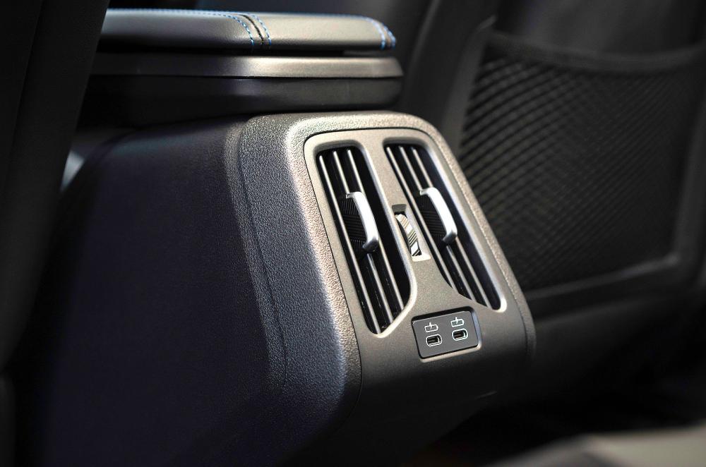 BMW X2 rear interior detail