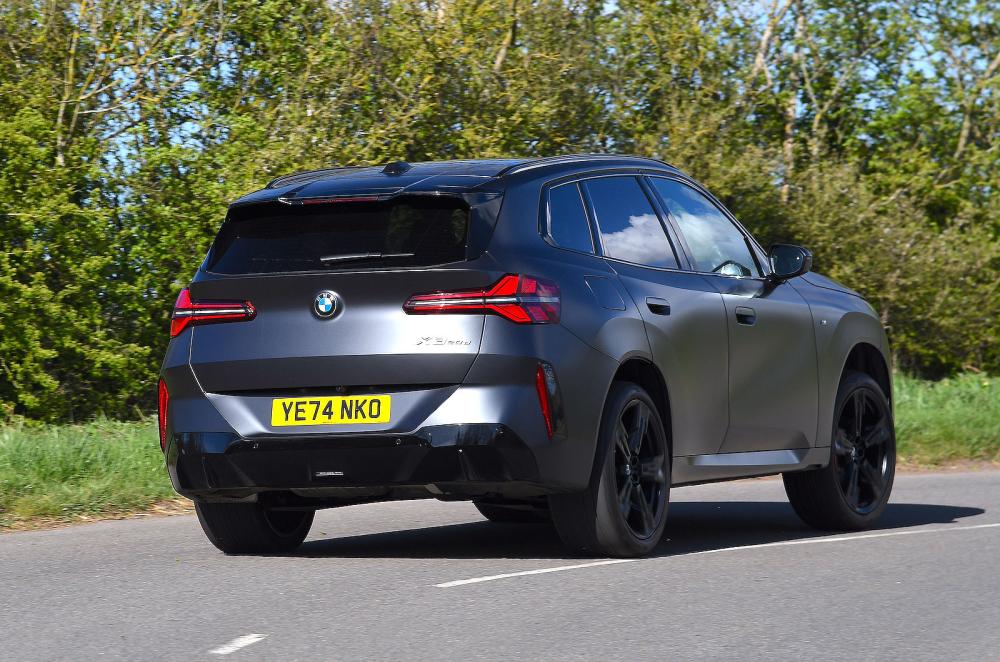 BMW X3 rear cornering