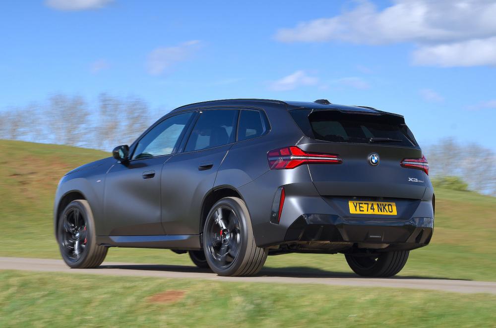 BMW X3 rear left driving