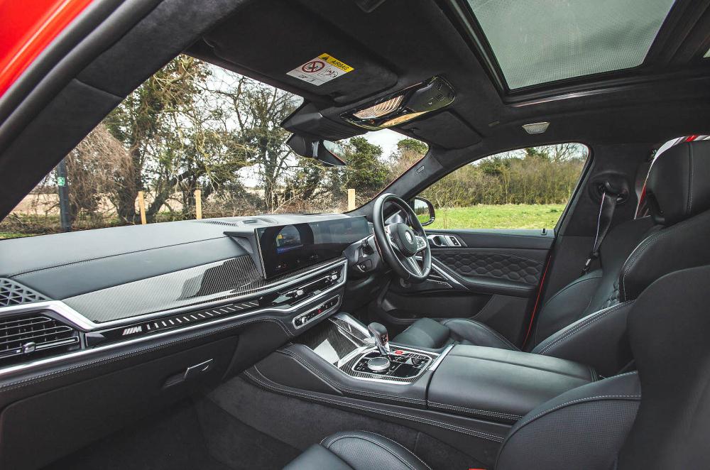 BMW X6 M Competition front interior