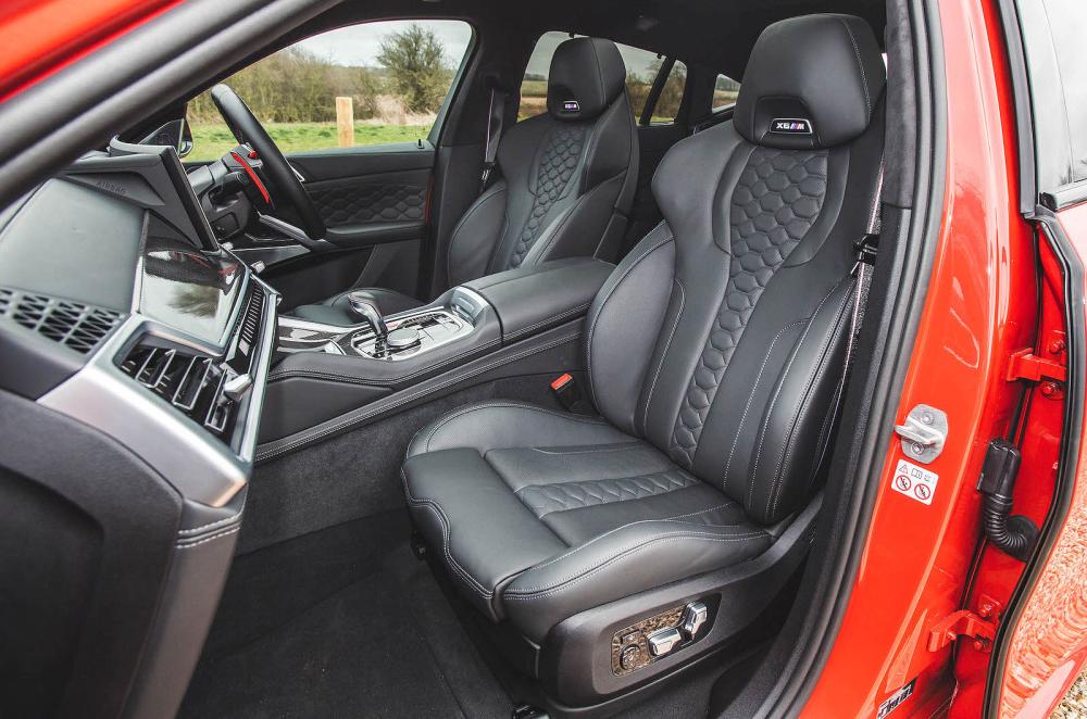 BMW X6 M Competition interior front seats