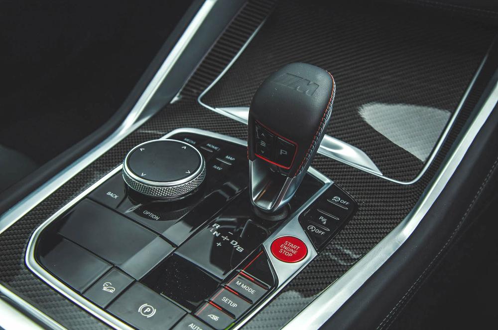 BMW X6 M Competition interior detail
