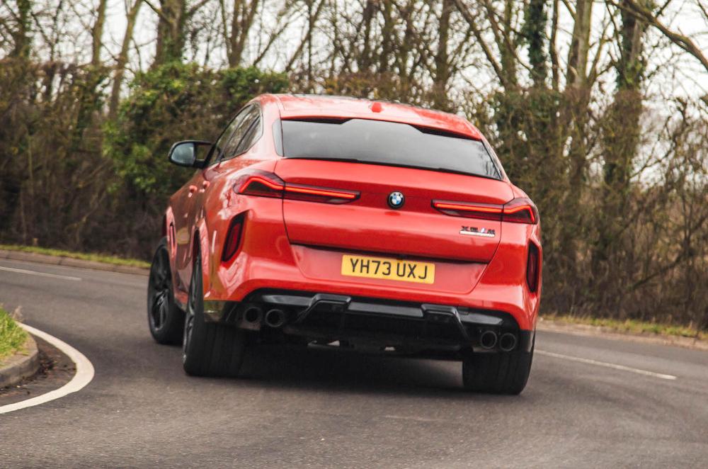 BMW X6 M Competition rear cornering