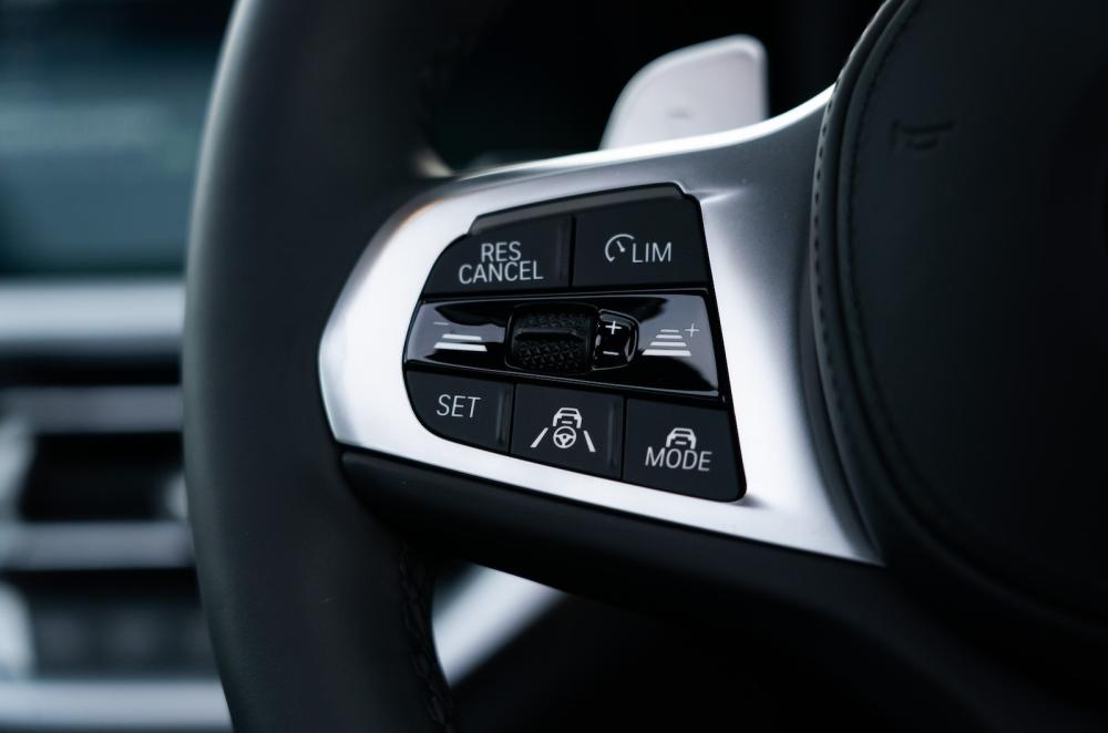 BMW 4 Series Gran Coupe 2022 interior steering wheel detail