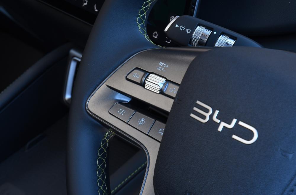 BYD Atto 2 steering wheel detail