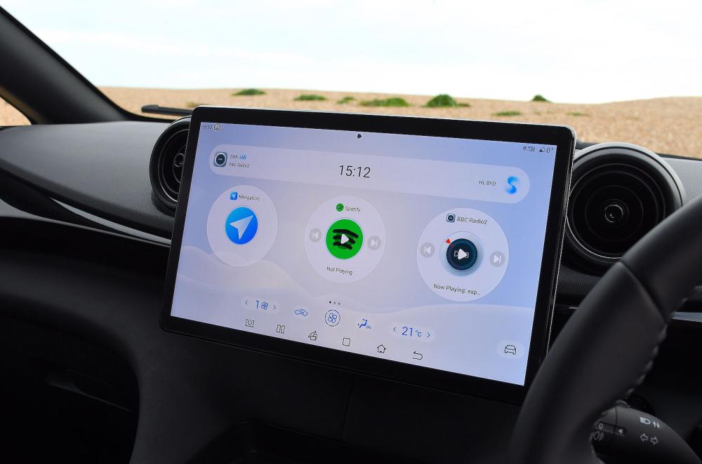 BYD Dolphin infotainment touchscreen