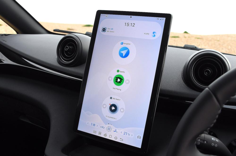 BYD Dolphin infotainment touchscreen