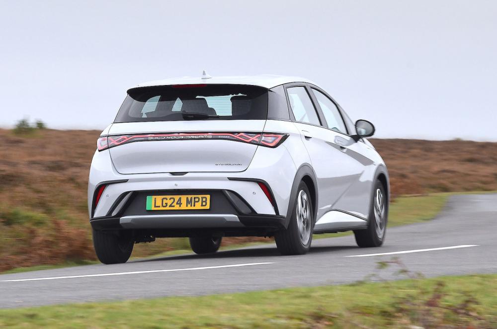 BYD Dolphin rear right driving