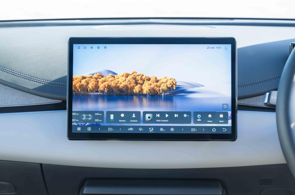 Blue BYD Seal 6 Touring interior details