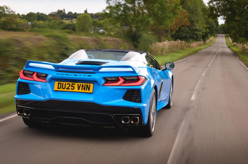 Chevrolet Corvette driving rear right