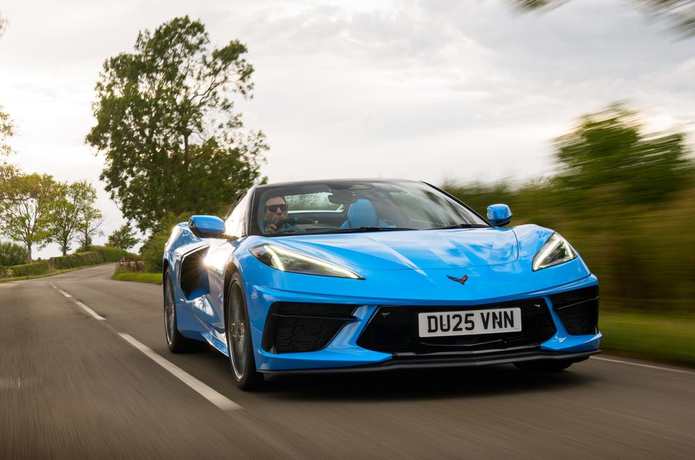 Chevrolet Corvette driving