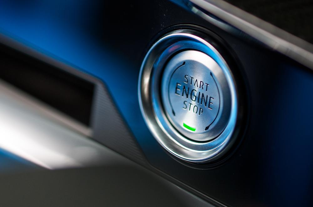 Chevrolet Corvette start button