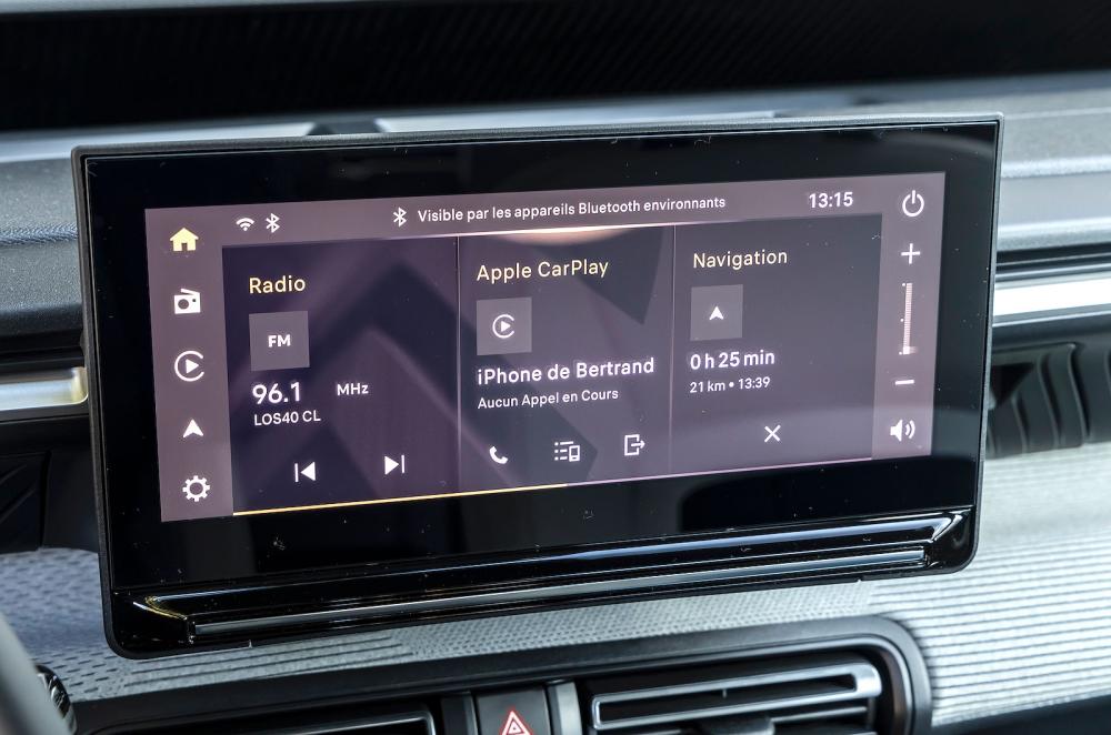Citroën ë-C3 Aircross infotainment touchscreen