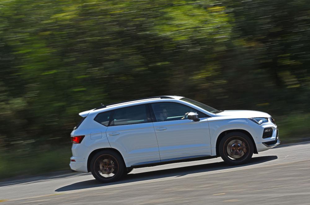 White Cupra Ateca right driving