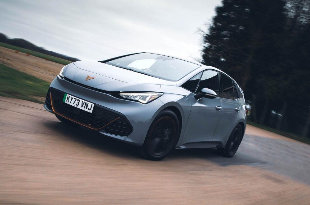 Cupra Born front left driving