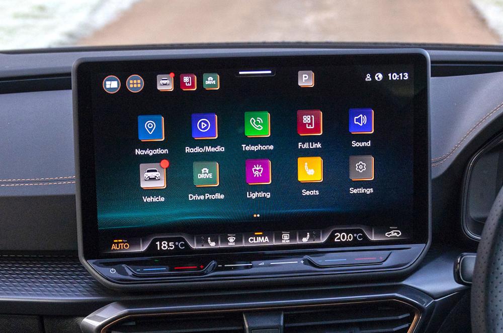 Cupra Formentor infotainment touchscreen