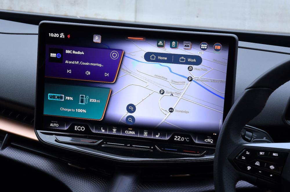Cupra Tavascan infotainment touchscreen