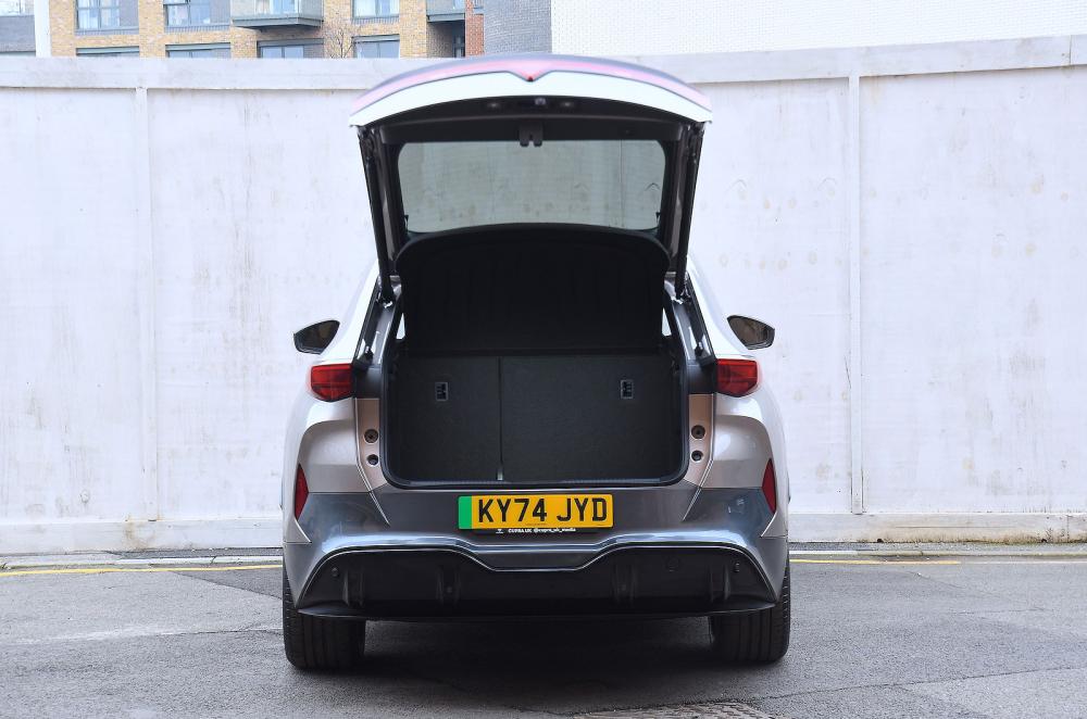 Cupra Tavascan rear static boot open