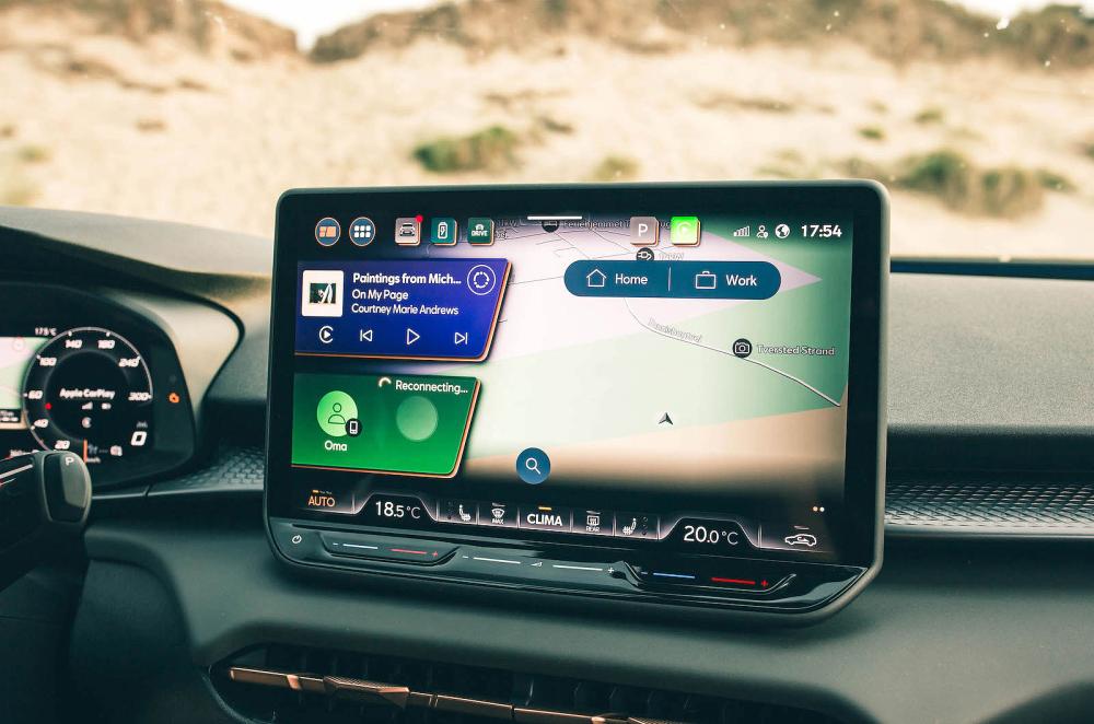Cupra Terramar infotainment touchscreen