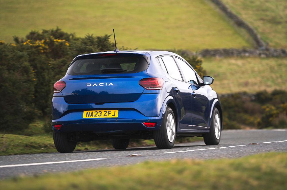 Dacia Sandero rear cornering