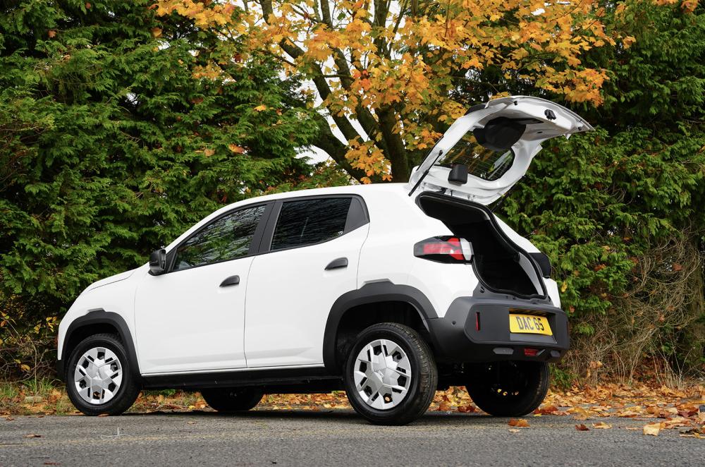 Dacia Spring Cargo static rear left tailgate open