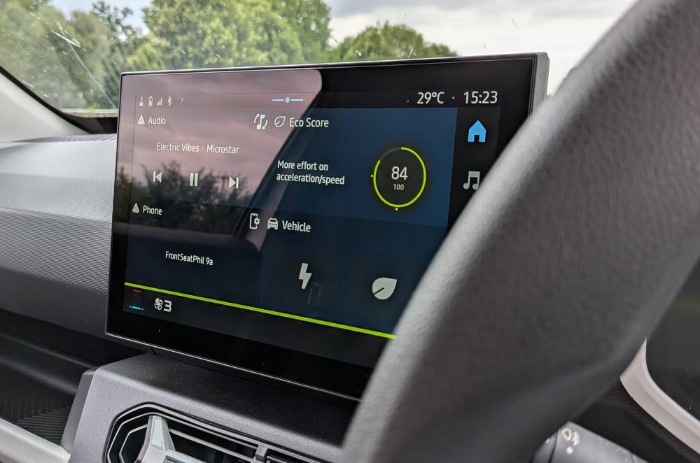 Dacia Spring Cargo touchscreen