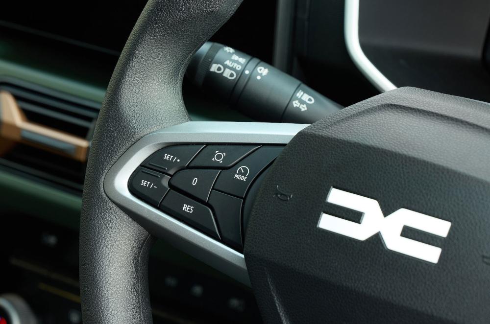 Dacia Spring steering wheel detail
