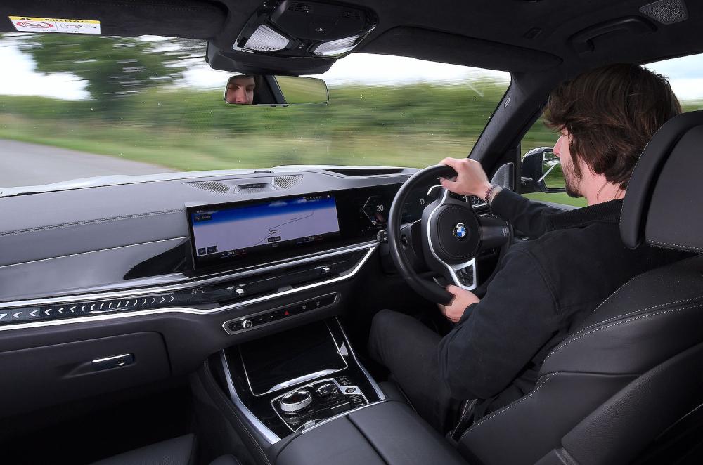 Dan Jones test driving BMW X7