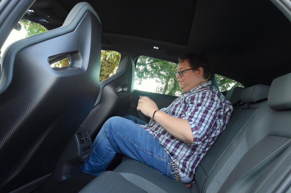 Darren Moss in Cupra Formentor back seats
