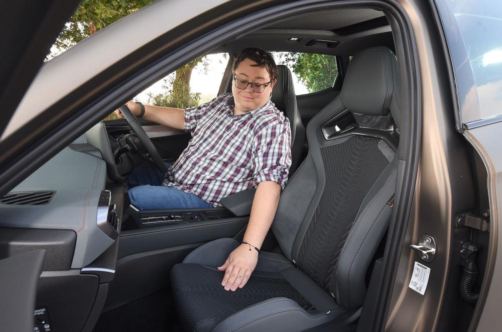 Darren Moss in Cupra Formentor front seats