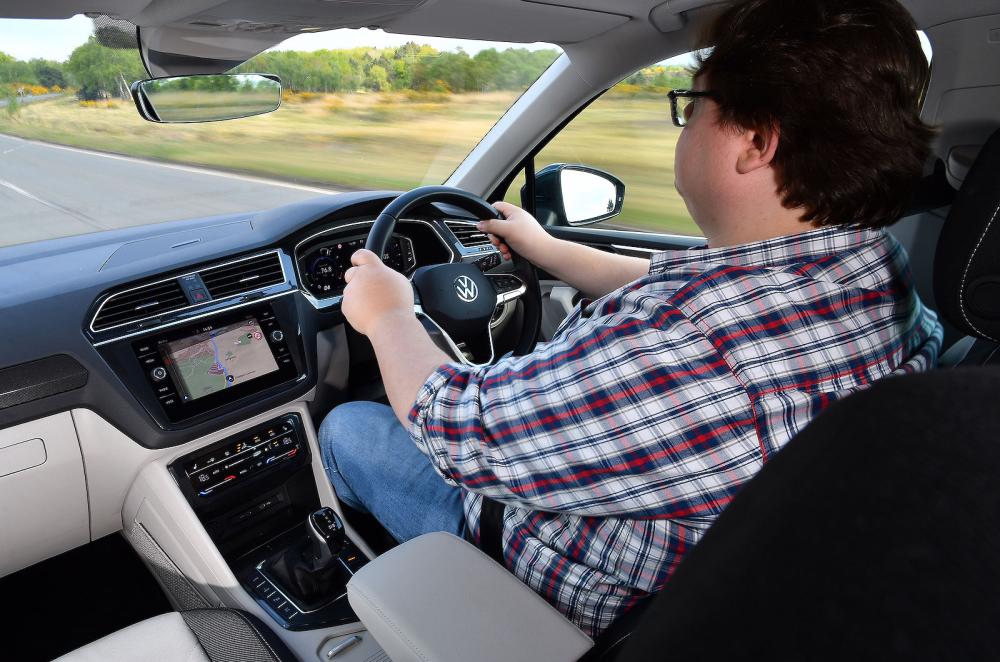Darren Moss road testing VW Tiguan