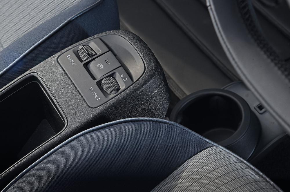 Electric Fiat 500 interior detail