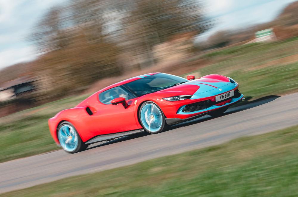 Ferrari 296 GTB front right driving