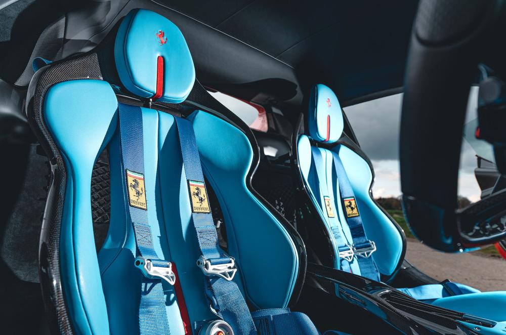 Ferrari 296 GTB interior front seats