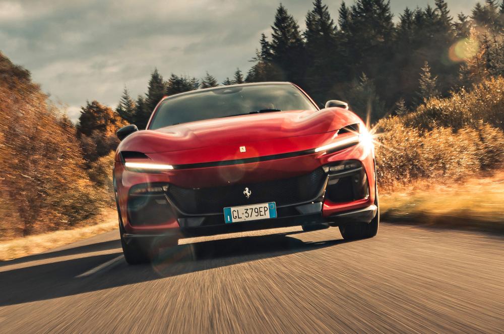 Ferrari Purosangue front driving