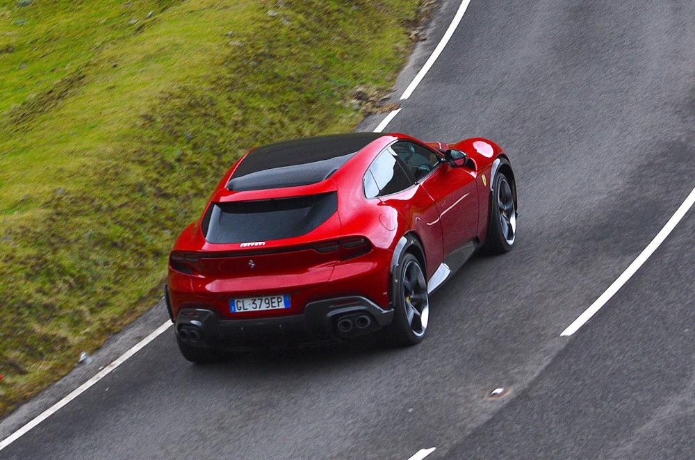 Ferrari Purosangue rear right driving