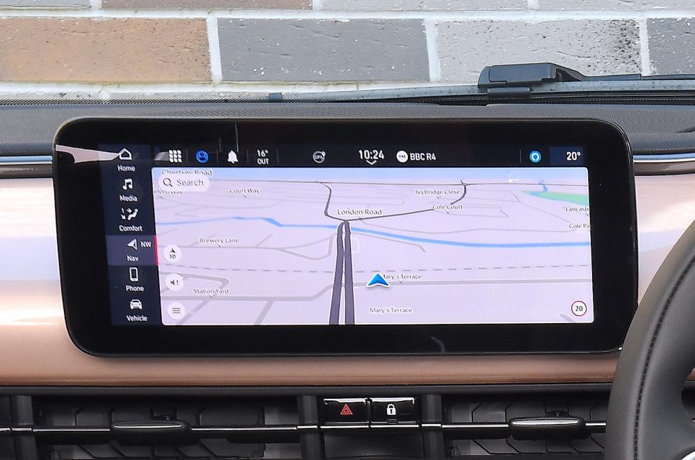Fiat 500e infotainment touchscreen