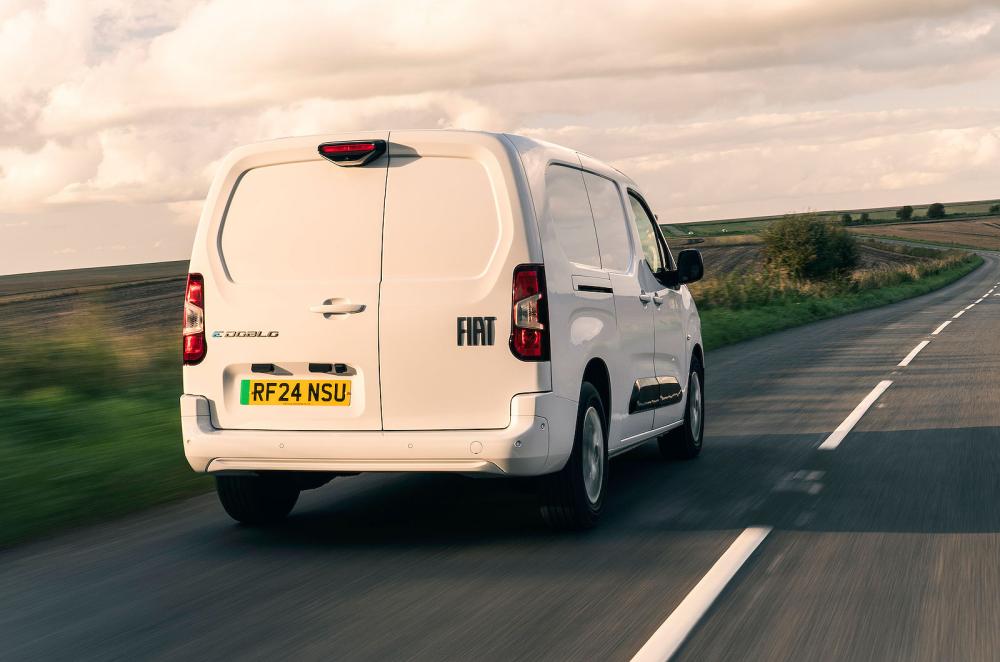 Fiat E-Doblo rear right driving