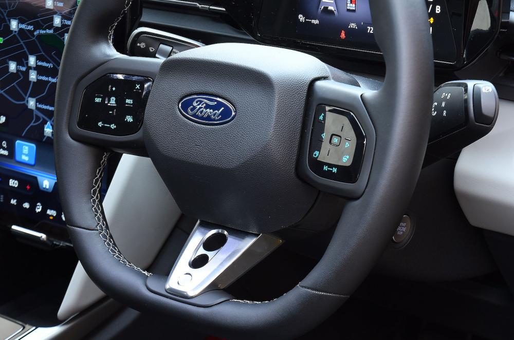 Ford Capri steering wheel detail