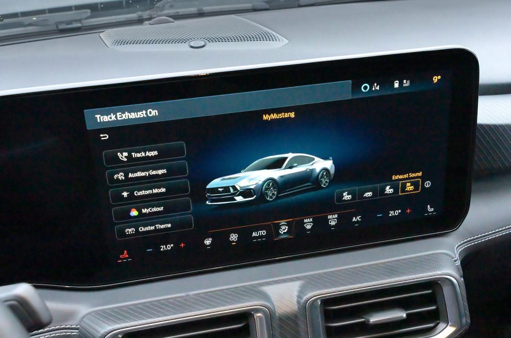 Ford Mustang Convertible infotainment touchscreen