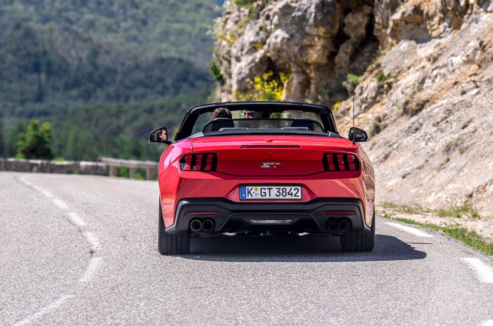 Ford Mustang Convertible rear driving