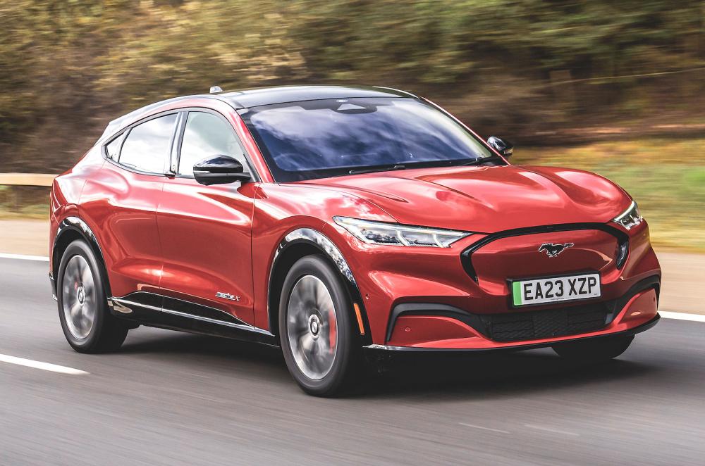 Ford Mustang Mach-E front right driving