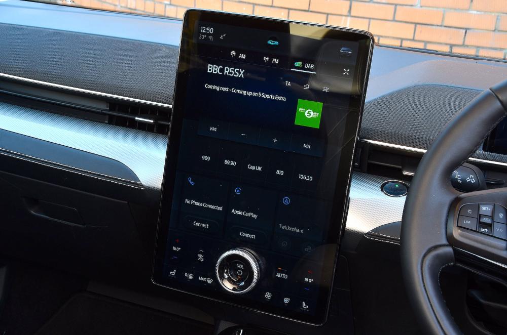 Ford Mustang Mach-E infotainment touchscreen