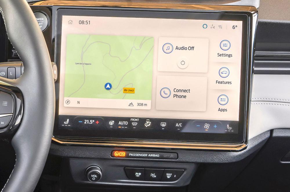 Ford Puma Gen-E infotainment touchscreen