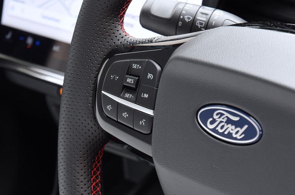 Ford Puma steering wheel detail