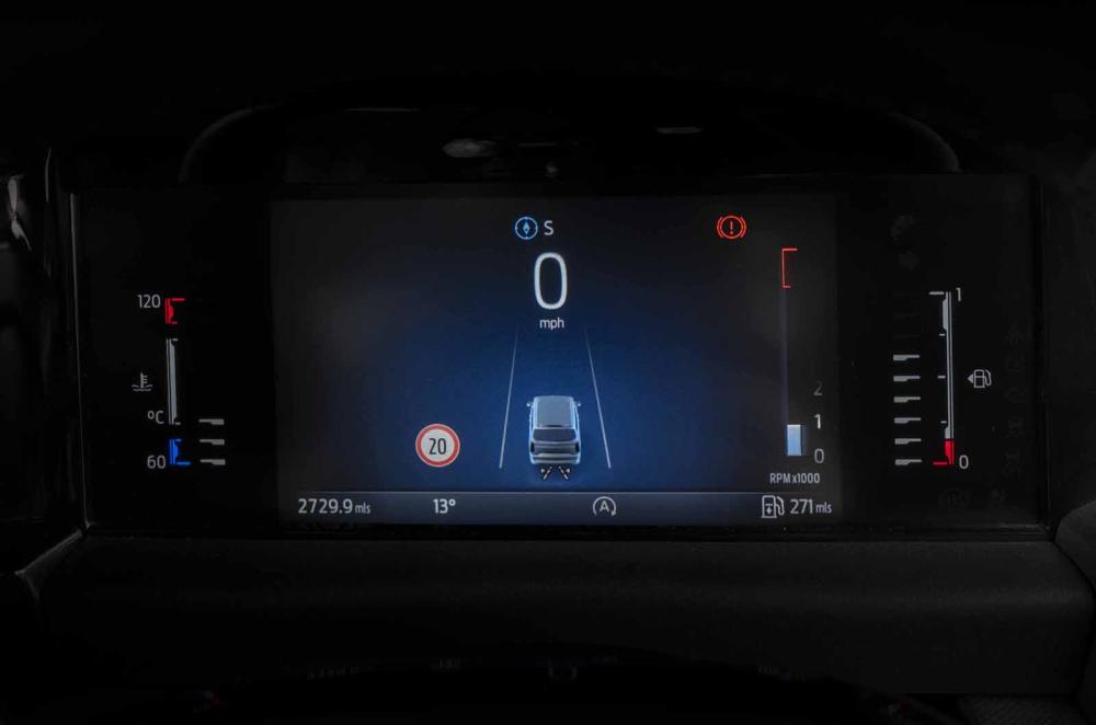 Ford Tourneo Custom driver display